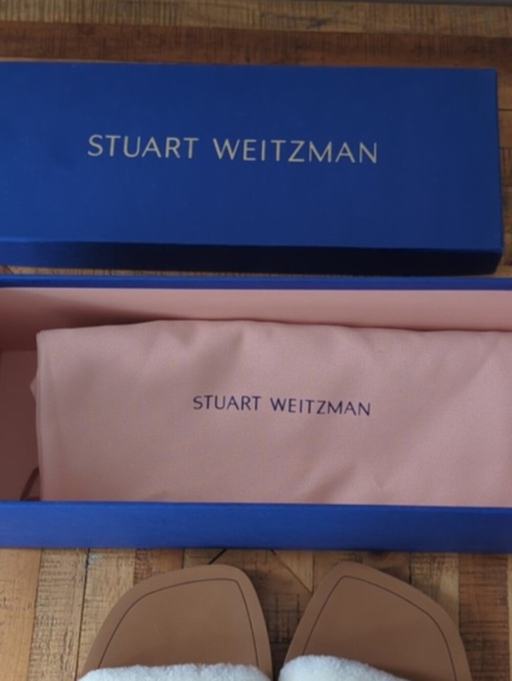 Stuart Weitzman CAMMY Slide Sandal - Curly Shearling - Picture 2 of 4